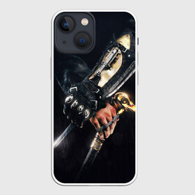 Чехол для iPhone 13 mini с принтом ASSASSIN S CREED l SYNDICATE в Белгороде,  |  | black flag | brotherhood | chronicles | creed | game | origins | revelations | rogue | syndicate | unity | valhalla | альтаир | ассасин | игры | кинжал | пираты