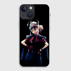 Чехол для iPhone 13 mini с принтом Героиня Helltaker стоит в Белгороде,  |  | anime | azazel | hell | helltaker | justice | lucifer | malina | modeus | pandemonica | zdrada | ад | аниме | демон | демонесса | здрада | люцифер | малина | модеус | пандемоника | правосудие | хеллтейкер | хэлтейкер | цербер