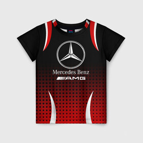 Детская футболка 3D с принтом Mercedes-Benz в Белгороде, 100% гипоаллергенный полиэфир | прямой крой, круглый вырез горловины, длина до линии бедер, чуть спущенное плечо, ткань немного тянется | amg | mercedes | mercedes значок | mercedes лого | mercedes марка | амг | бенц | лого автомобиля | логотип мерседес | мерин | мерс | мерседес | мерседес бенз | мерседес лого | мерседес эмблема