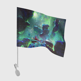 Флаг для автомобиля с принтом КОСМОС:КОСМОНАВТ(S) в Белгороде, 100% полиэстер | Размер: 30*21 см | cosmonavt | galaxy | nasa | nebula | space | star | абстракция | астронавт | вселенная | галактика | звезда | звезды | космический | космонавт | наса | планеты | скафандр