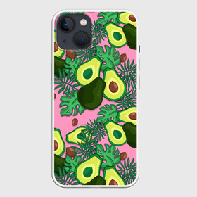Чехол для iPhone 13 с принтом avocado в Белгороде,  |  | avocado | авокадо | веганство | вегетарианство | еда | зеленый | земля | зож | листья | овощи | позиция | природа | фрукты