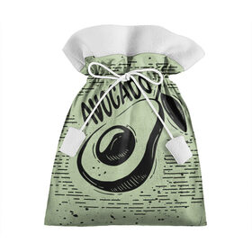 Подарочный 3D мешок с принтом avocado в Белгороде, 100% полиэстер | Размер: 29*39 см | Тематика изображения на принте: avocado | авокадо | веганство | вегетарианство | еда | зеленый | земля | зож | листья | овощи | позиция | природа | фрукты
