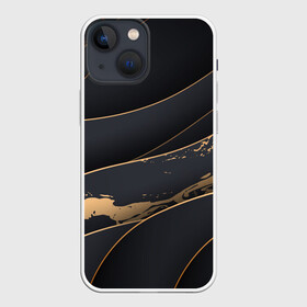 Чехол для iPhone 13 mini с принтом black gold в Белгороде,  |  | Тематика изображения на принте: 3d кубики | 3д кубики | sport | абстракция | брызги | краска | кубики | линии | паттерн | спорт | спортивная | спортивный стиль | стиль | текстуры | тренировка | узор