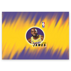 Поздравительная открытка с принтом LeBron James в Белгороде, 100% бумага | плотность бумаги 280 г/м2, матовая, на обратной стороне линовка и место для марки
 | Тематика изображения на принте: basketball | game | james | lakers | lebron | lebron james | los angeles | los angeles lakers | nba | player | sport | баскетбол | баскетболист | джеймс | игра | игрок | леброн | леброн джеймс | лейкерс | лос анджелес | лос анджелес лейке