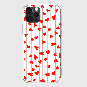 Чехол для iPhone 12 Pro Max с принтом Просто сердечки в Белгороде, Силикон |  | heart | hearts | lines | red | в | забавные | красные | линии | любовь | полоску | полосы | прикольные | рисунки | сердечки | сердце