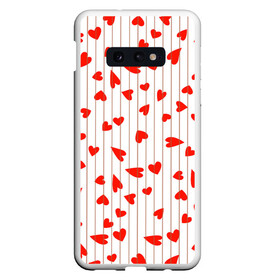 Чехол для Samsung S10E с принтом Просто сердечки в Белгороде, Силикон | Область печати: задняя сторона чехла, без боковых панелей | heart | hearts | lines | red | в | забавные | красные | линии | любовь | полоску | полосы | прикольные | рисунки | сердечки | сердце