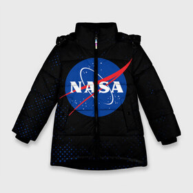 Зимняя куртка для девочек 3D с принтом NASA НАСА в Белгороде, ткань верха — 100% полиэстер; подклад — 100% полиэстер, утеплитель — 100% полиэстер. | длина ниже бедра, удлиненная спинка, воротник стойка и отстегивающийся капюшон. Есть боковые карманы с листочкой на кнопках, утяжки по низу изделия и внутренний карман на молнии. 

Предусмотрены светоотражающий принт на спинке, радужный светоотражающий элемент на пуллере молнии и на резинке для утяжки. | galaxy | man | nasa | planet | planets | space | spaceman | spacex | star | stars | univerce | yfcf | астронавт | вселенная | галактика | галактики | звезда | звезды | космонавт | космонавты | космос | луна | наса | планета | планеты | тфыф
