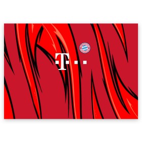 Поздравительная открытка с принтом ФК Бавария Мюнхен в Белгороде, 100% бумага | плотность бумаги 280 г/м2, матовая, на обратной стороне линовка и место для марки
 | juventus | lfc | sport | бавария | мюнхен | спорт | фк | футбол
