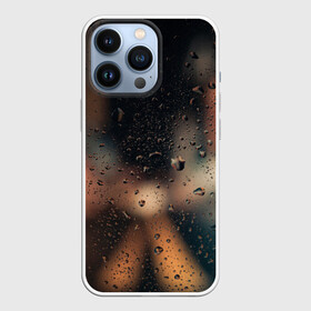 Чехол для iPhone 13 Pro с принтом Капли на стекле брызги вечер в Белгороде,  |  | абстракция | блики | боке | брызги | вечер | вода | город | градиент | дождь | капли | капли на стекле | круги | лето | природа | роса | свет | симметрия | темный | фото