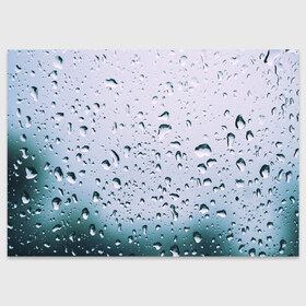 Поздравительная открытка с принтом Капли окно стекло дождь серо в Белгороде, 100% бумага | плотность бумаги 280 г/м2, матовая, на обратной стороне линовка и место для марки
 | Тематика изображения на принте: абстракция | блики | боке | брызги | вечер | вода | градиент | дача | дождь | капли | капли на стекле | лес | лето | мрачно | окно | природа | роса | свет | силуэты | симметрия | текстура | темный | фото