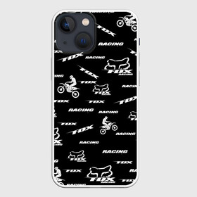 Чехол для iPhone 13 mini с принтом ФОРМА ДЛЯ МОТОКРОССА FOX | MOTOCROSS FOX в Белгороде,  |  | bike | crash | drift | extreme | fox | motor cycle | motorbike | motorcycle | race | racing | rally | turbo | автомобил | быстрый | классика | мотокросс | мотоцикл | экстрим