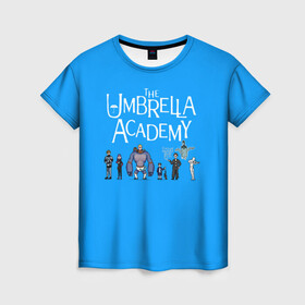 Женская футболка 3D с принтом The umbrella academy в Белгороде, 100% полиэфир ( синтетическое хлопкоподобное полотно) | прямой крой, круглый вырез горловины, длина до линии бедер | dark horse comics | netflix | the umbrella academy | umbrella | академия амбрелла | белая скрипка | бен харгривз | комикс | комильфо | космобой | кракен | реджинальд харгривз | сеанс | слух