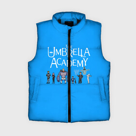 Женский жилет утепленный 3D с принтом The umbrella academy в Белгороде,  |  | dark horse comics | netflix | the umbrella academy | umbrella | академия амбрелла | белая скрипка | бен харгривз | комикс | комильфо | космобой | кракен | реджинальд харгривз | сеанс | слух