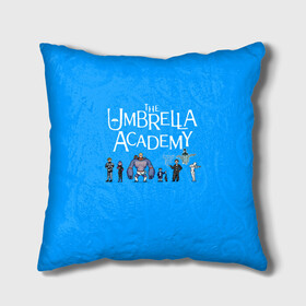 Подушка 3D с принтом The umbrella academy в Белгороде, наволочка – 100% полиэстер, наполнитель – холлофайбер (легкий наполнитель, не вызывает аллергию). | состоит из подушки и наволочки. Наволочка на молнии, легко снимается для стирки | dark horse comics | netflix | the umbrella academy | umbrella | академия амбрелла | белая скрипка | бен харгривз | комикс | комильфо | космобой | кракен | реджинальд харгривз | сеанс | слух