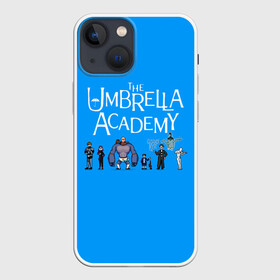 Чехол для iPhone 13 mini с принтом The umbrella academy в Белгороде,  |  | dark horse comics | netflix | the umbrella academy | umbrella | академия амбрелла | белая скрипка | бен харгривз | комикс | комильфо | космобой | кракен | реджинальд харгривз | сеанс | слух