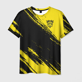 Мужская футболка 3D с принтом Borussia в Белгороде, 100% полиэфир | прямой крой, круглый вырез горловины, длина до линии бедер | borussia | dortmund | juventus | lfc | sport | спорт | фк | футбол