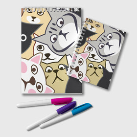 Блокнот с принтом Котики Шпионы в Белгороде, 100% бумага | 48 листов, плотность листов — 60 г/м2, плотность картонной обложки — 250 г/м2. Листы скреплены удобной пружинной спиралью. Цвет линий — светло-серый
 | anime | art | casual | cat | cats | cute | funny | kawaii | kitty | meme | memes | pussy | selfie | аниме | арт | животные | каваи | кавай | кот | коте | котик | котики | коты | кошка | кэжуал | мем | мемы | милота | приколы | прикольные | се