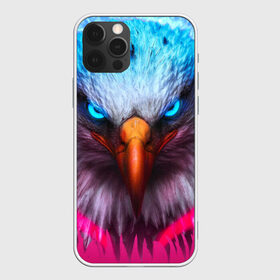 Чехол для iPhone 12 Pro с принтом Взгляд орла (Eagle gaze) в Белгороде, силикон | область печати: задняя сторона чехла, без боковых панелей | Тематика изображения на принте: альтаир | америка | белгород | беркут | взгляд | герб | глаз | глаза | гнездо | город | дальнозоркость | зоркость | клюв | крыло | крылья | лира | монета | монтана | небо | нос | ореол | орлов | перо | полёт