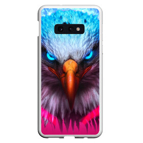 Чехол для Samsung S10E с принтом Взгляд орла (Eagle gaze) в Белгороде, Силикон | Область печати: задняя сторона чехла, без боковых панелей | Тематика изображения на принте: альтаир | америка | белгород | беркут | взгляд | герб | глаз | глаза | гнездо | город | дальнозоркость | зоркость | клюв | крыло | крылья | лира | монета | монтана | небо | нос | ореол | орлов | перо | полёт