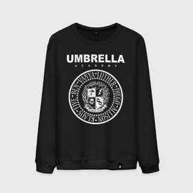 Мужской свитшот хлопок с принтом Академия Амбрелла в Белгороде, 100% хлопок |  | umbrella | umbrella academy | академия амбрелла | амбрелла | герб