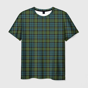 Мужская футболка 3D с принтом Шотландка в Белгороде, 100% полиэфир | прямой крой, круглый вырез горловины, длина до линии бедер | гай | джентельмены | зеленый | квадрат | клетка | клеточка | клетчатая | костюм | полосы | ричи | рубашка | спортивный