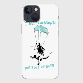 Чехол для iPhone 13 mini с принтом Banksy в Белгороде,  |  | 19 | art | banksy | covid | ncov | rat | street | арт | бэнкси | вирус | коронавирус | крыса | стрит арт | уличный | художник