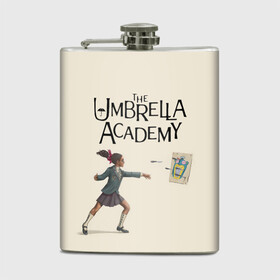 Фляга с принтом The umbrella academy в Белгороде, металлический корпус | емкость 0,22 л, размер 125 х 94 мм. Виниловая наклейка запечатывается полностью | dark horse comics | netflix | the umbrella academy | umbrella | академия амбрелла | белая скрипка | бен харгривз | комикс | комильфо | космобой | кракен | реджинальд харгривз | сеанс | слух