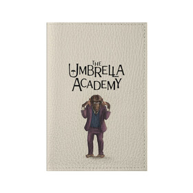 Обложка для паспорта матовая кожа с принтом The umbrella academy в Белгороде, натуральная матовая кожа | размер 19,3 х 13,7 см; прозрачные пластиковые крепления | dark horse comics | netflix | the umbrella academy | umbrella | академия амбрелла | белая скрипка | бен харгривз | комикс | комильфо | космобой | кракен | реджинальд харгривз | сеанс | слух