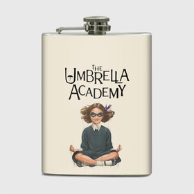 Фляга с принтом The umbrella academy в Белгороде, металлический корпус | емкость 0,22 л, размер 125 х 94 мм. Виниловая наклейка запечатывается полностью | Тематика изображения на принте: dark horse comics | netflix | the umbrella academy | umbrella | академия амбрелла | белая скрипка | бен харгривз | комикс | комильфо | космобой | кракен | реджинальд харгривз | сеанс | слух