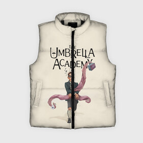 Женский жилет утепленный 3D с принтом The umbrella academy в Белгороде,  |  | dark horse comics | netflix | the umbrella academy | umbrella | академия амбрелла | белая скрипка | бен харгривз | комикс | комильфо | космобой | кракен | реджинальд харгривз | сеанс | слух