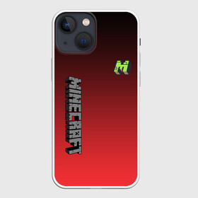 Чехол для iPhone 13 mini с принтом MINECRAFT GRADIENT(S) в Белгороде,  |  | craft | creeper | dungeon | dungeons | earth | game | logo | mine | minecraft | minecraft dungeons | mobile | online | дунгеонс | земля | зомби | игра | крипер | лого | майкрафт | майнкрафт | онлайн | подземелье