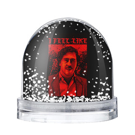 Снежный шар с принтом Пабло (I feel Like Escobar) в Белгороде, Пластик | Изображение внутри шара печатается на глянцевой фотобумаге с двух сторон | барон | вещество | власть | глюк | дурман | зависимость | игла | кайф | кофеин | любовь | мак | морф | пабло | флекс | хайп