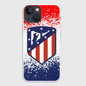 Чехол для iPhone 13 mini с принтом ATLETICO MADRID. в Белгороде,  |  | atletico madrid | fc | football | football club | sport | атлетико мадрид | испанский футбольный клуб | мадрид | спорт | уефа | униформа | фирменные цвета | фк | футбол | футбольный клуб