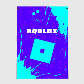Постер с принтом ROBLOX / РОБЛОКС в Белгороде, 100% бумага
 | бумага, плотность 150 мг. Матовая, но за счет высокого коэффициента гладкости имеет небольшой блеск и дает на свету блики, но в отличии от глянцевой бумаги не покрыта лаком | blocks | blox | game | games | logo | minecraft | mobile | online | roblocks | roblox | robux | studio | блоки | игра | игры | квадрат | квадратик | кщидщч | лого | логотип | майнкрафт | онлайн | роблокс | робукс | символ | символы | студия