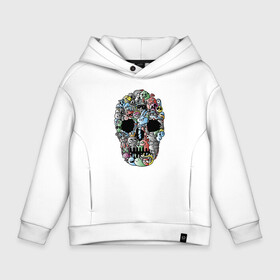 Детское худи Oversize хлопок с принтом Tosh   Cool skull в Белгороде, френч-терри — 70% хлопок, 30% полиэстер. Мягкий теплый начес внутри —100% хлопок | боковые карманы, эластичные манжеты и нижняя кромка, капюшон на магнитной кнопке | cloud | crown | fly agaric | ghost | jaw | orbits | rabbit | skull | smile | tape | tosh | глазницы | ерунда | корона | кролик | лента | мухомор | облако | пасть | привидение | улыбка | череп