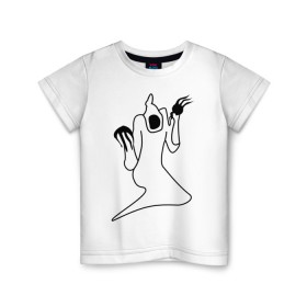 Детская футболка хлопок с принтом Haunted Family White / Kizaru в Белгороде, 100% хлопок | круглый вырез горловины, полуприлегающий силуэт, длина до линии бедер | haunted family
haunted 
kizaru
rap
hip hop
кизару
