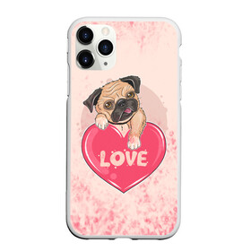 Чехол для iPhone 11 Pro матовый с принтом Love Pug (Z) в Белгороде, Силикон |  | dog | doggie | doggy | mops | pug | декоративная собака | друг человека | другу | кинолог | лабрадор | малые молоссоиды | мопс | мопсик | мохнатый | пес | пёсель | пёсик | подарок | подруге | собака | собакен | собаки