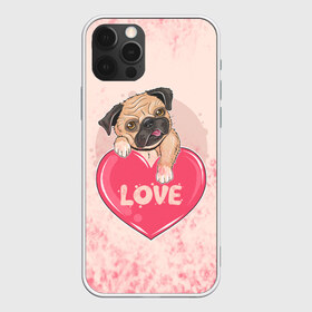 Чехол для iPhone 12 Pro Max с принтом Love Pug (Z) в Белгороде, Силикон |  | dog | doggie | doggy | mops | pug | декоративная собака | друг человека | другу | кинолог | лабрадор | малые молоссоиды | мопс | мопсик | мохнатый | пес | пёсель | пёсик | подарок | подруге | собака | собакен | собаки