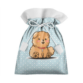 Подарочный 3D мешок с принтом милый песик в Белгороде, 100% полиэстер | Размер: 29*39 см | cute | dog | doggy | арт | животные | картинка | милая | милый | пес | песик | псина | пушистик | рисунок | собака | собачка