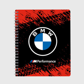 Тетрадь с принтом BMW БМВ в Белгороде, 100% бумага | 48 листов, плотность листов — 60 г/м2, плотность картонной обложки — 250 г/м2. Листы скреплены сбоку удобной пружинной спиралью. Уголки страниц и обложки скругленные. Цвет линий — светло-серый
 | Тематика изображения на принте: 2020 | auto | b m w | bmv | bmw | car | logo | moto | performance | power | series | sport | авто | б м в | бмв | игра | игры | иьц | лого | логотип | марка | машина | мото | мотоцикл | павер | перфоманс | серии | серия | символ | спорт