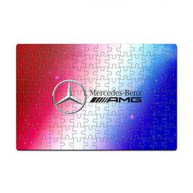 Пазл магнитный 126 элементов с принтом MERCEDES / МЕРСЕДЕС в Белгороде, полимерный материал с магнитным слоем | 126 деталей, размер изделия —  180*270 мм | amg | auto | bens | benz | logo | merc | mercedes | mercedes benz | mersedes | moto | new | star | vthctltc | авто | амг | бенц | звезда | класс | лого | логотип | мерин | мерс | мерседес | мерседес бенц | мото | новый | символ | символы | ьуксуву