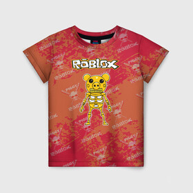 Детская футболка 3D с принтом Свинка Пигги из Roblox в Белгороде, 100% гипоаллергенный полиэфир | прямой крой, круглый вырез горловины, длина до линии бедер, чуть спущенное плечо, ткань немного тянется | pig | piggi | roblox | svinka | игра | пигги