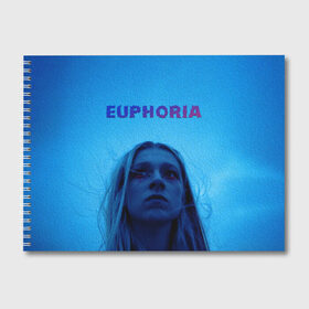 Альбом для рисования с принтом Euphoria в Белгороде, 100% бумага
 | матовая бумага, плотность 200 мг. | Тематика изображения на принте: euphoria | hunter schafer | jules vaughn | rue bennett | zendaya | джулиус | джулс вон | зендайа | зендая | ру беннет | хантер шафер | эйфория