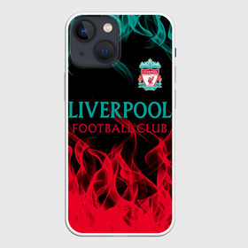 Чехол для iPhone 13 mini с принтом LIVERPOOL. в Белгороде,  |  | fc | football | football club | liverpool fc | sport | британский футбольный клуб | ливерпуль фк | мерсисайд | спорт | уефа | униформа | фирменные цвета | фк | футбол | футбольный клуб