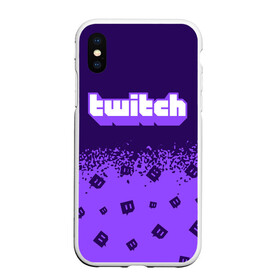 Чехол для iPhone XS Max матовый с принтом TWITCH ТВИЧ в Белгороде, Силикон | Область печати: задняя сторона чехла, без боковых панелей | game | games | logo | ndbnx | ndbx | site | stream | streamer | twich | twitch | видео | ецшеср | ецшср | игра | игрок | игроку | игры | лого | логотип | логотипы | сайт | символ | символы | стрим | стример | стримера | стрим