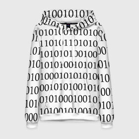 Мужская толстовка 3D с принтом 101 в Белгороде, 100% полиэстер | двухслойный капюшон со шнурком для регулировки, мягкие манжеты на рукавах и по низу толстовки, спереди карман-кенгуру с мягким внутренним слоем. | 101 | binary code | machine language | programming | двоичный код | программирования