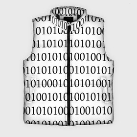 Мужской жилет утепленный 3D с принтом 101 в Белгороде,  |  | 101 | binary code | machine language | programming | двоичный код | программирования