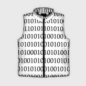 Женский жилет утепленный 3D с принтом 101 в Белгороде,  |  | 101 | binary code | machine language | programming | двоичный код | программирования