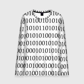 Мужской лонгслив 3D с принтом 101 в Белгороде, 100% полиэстер | длинные рукава, круглый вырез горловины, полуприлегающий силуэт | Тематика изображения на принте: 101 | binary code | machine language | programming | двоичный код | программирования