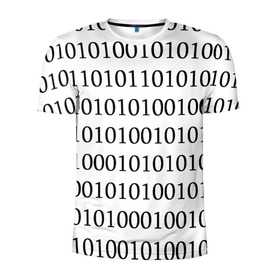 Мужская футболка 3D спортивная с принтом 101 в Белгороде, 100% полиэстер с улучшенными характеристиками | приталенный силуэт, круглая горловина, широкие плечи, сужается к линии бедра | 101 | binary code | machine language | programming | двоичный код | программирования